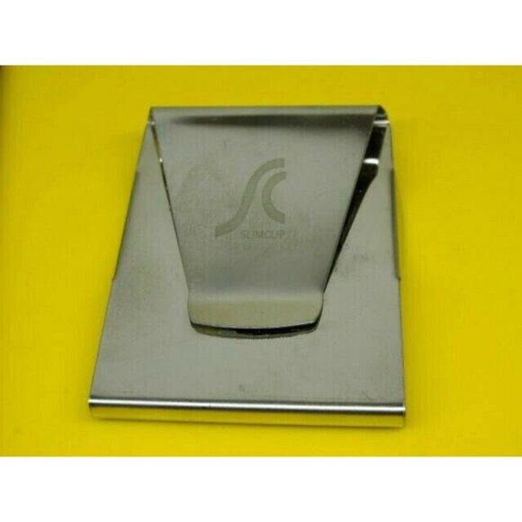 Slim Clip Money Clip Stainless Steel Wallet Credit Card  Silver - Picture 1 of 9